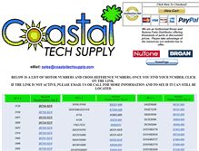 Tablet Screenshot of coastaltechsupply.com